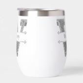 イニシャルW シルバー モノグラム あなたの名前 (右面)