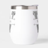 イニシャルW シルバー モノグラム あなたの名前 (左面)