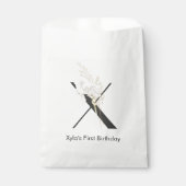 イニシャルXソフトカラー花付き フェイバーバッグ (正面)