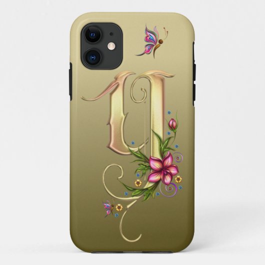 イニシャルYケースメイトTough Apple iPhone 11ケース Case-Mate iPhoneケース (裏面)