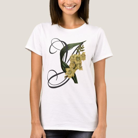 イニシャルY、ユッカTシャツ Tシャツ (正面)
