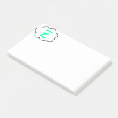 イニシャルZモノグラムノート ポストイット (アングル)