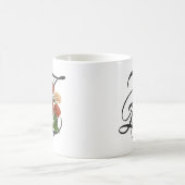 イニシャルZ、《植物》百日草コーヒーマグ コーヒーマグカップ (中央)
