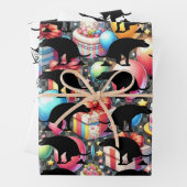 イヌお祝いおもしろいフン犬 ラッピングペーパーシート (インサイチュ)