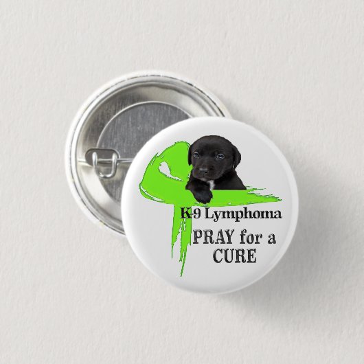 イヌのリンパ腫 – がん咬傷 缶バッジ (正面&裏面)