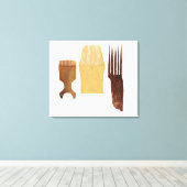 イヌイットはアメリカ北西部の海岸から キャンバスプリント (インサイチュ (ウッドフロア))