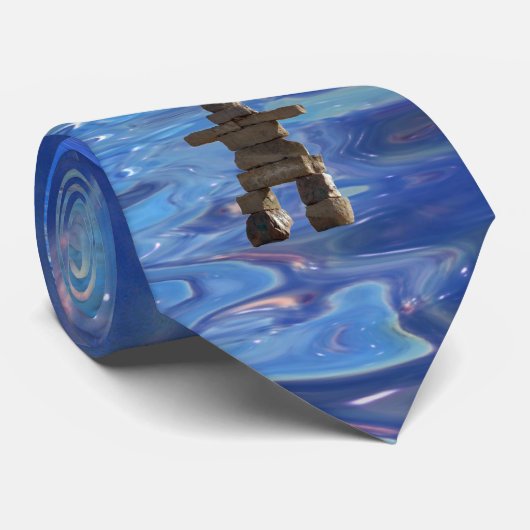 イヌイットイヌクシュク&スターズ先住民アメリカンスピリット ネクタイ (ロール)