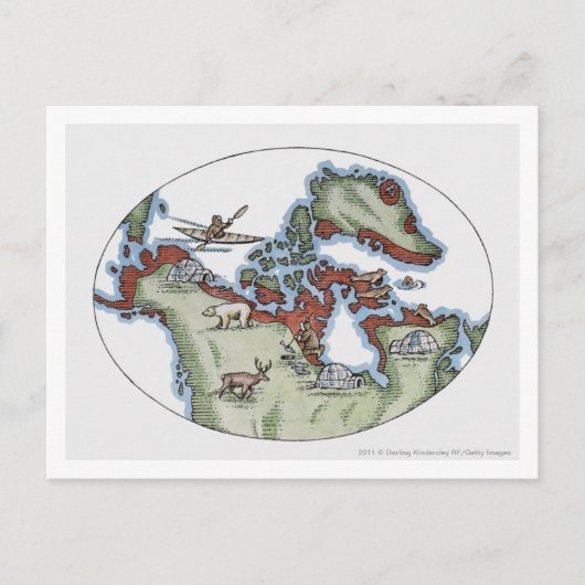 イヌイットイラストレーション ポストカード (正面)