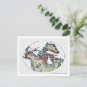 イヌイットイラストレーション ポストカード (スタンド正面)