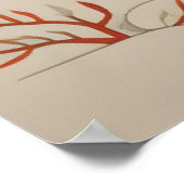 イヌイットインスパイアアート：北極生物と動物 ポスター (角)