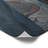 イヌイットインスパイアアート：北極生物と動物 ポスター (角)