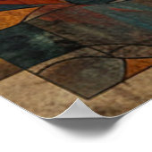 イヌイットインスパイアアート：北極生物と動物 ポスター (角)