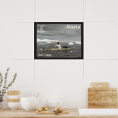 イヌイットカヤック – アラスカ送料 ポスター (キッチン)