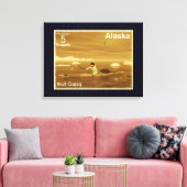 イヌイットカヤック キャンバスプリント (インサイチュ (リビング))