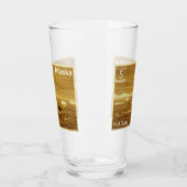 イヌイットカヤック – セピア – アラスカ切手 タンブラーグラス (左)