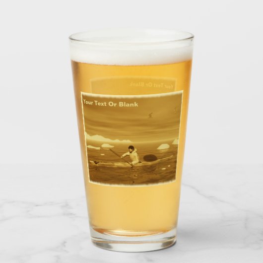 イヌイットカヤック – セピア タンブラーグラス (ドリンク正面)