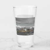 イヌイットカヤック – セピア タンブラーグラス (裏面)