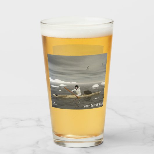 イヌイットカヤック – セピア タンブラーグラス (ドリンク正面)