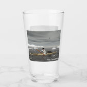 イヌイットカヤック – セピア タンブラーグラス (正面)