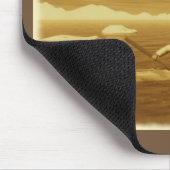 イヌイットカヤック – セピア マウスパッド (コーナー)