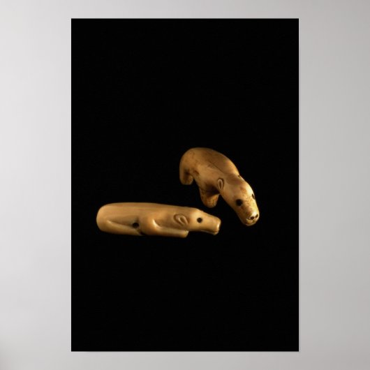 イヌイットホッキョクグマ、14世紀から15世紀 ポスター (正面)