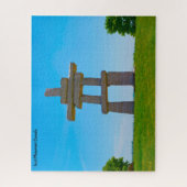 イヌイットモニュメントカナダモニュメント ジグソーパズル (縦)