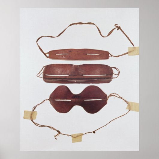 イヌイット太陽/雪「グラス」 ポスター (正面)