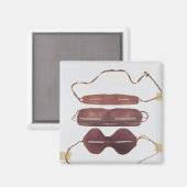 イヌイット太陽/雪「グラス」 マグネット (正面/裏面)