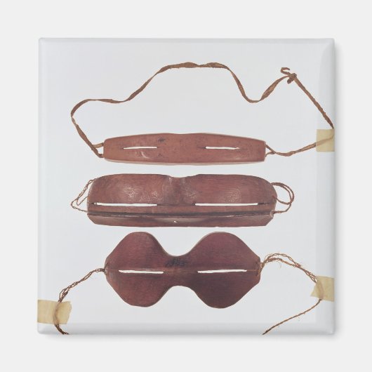 イヌイット太陽/雪「グラス」 マグネット (正面)