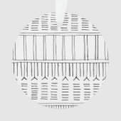 イヌイット族の入れ墨 オーナメント (正面)