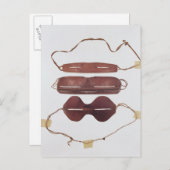 イヌイット族の太陽または雪「ガラス ポストカード (正面/裏面)