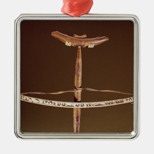 イヌイット族の弓錐 メタルオーナメント (正面)