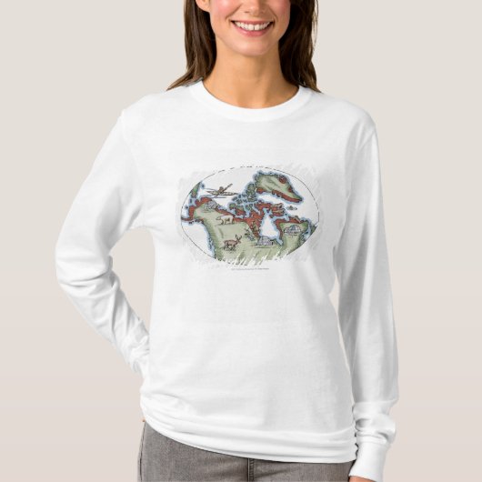 イヌイット族の領域のイラストレーション Tシャツ (正面)