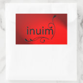 イヌイム 長方形シール (バッグ)