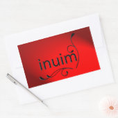 イヌイム 長方形シール (封筒)