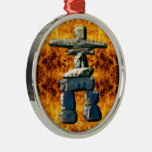 イヌクシュク先住民アメリカン・スピリット・ストーンズ メタルオーナメント (右)