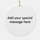 イヌワシの円形のオーナメント セラミックオーナメント (裏面)