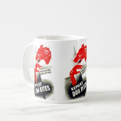 イヌ咬傷を報告して下さい コーヒーマグカップ (正面左)