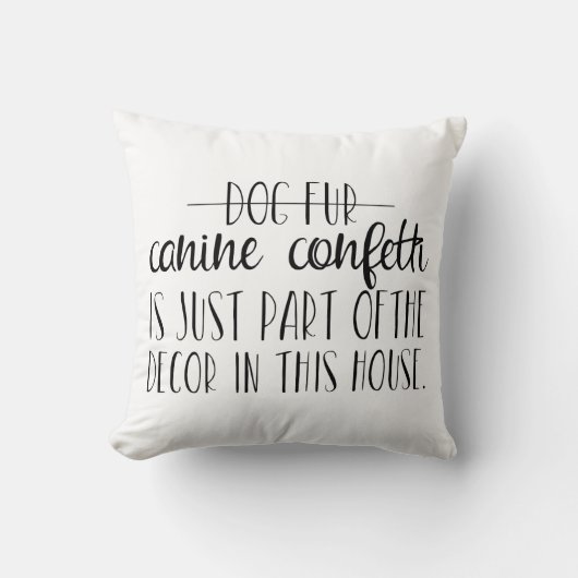 イヌ紙吹雪 クッション (正面)