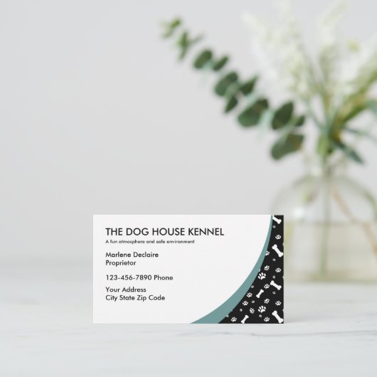 イヌ·ケネル·デイケア 名刺 (スタンド正面)