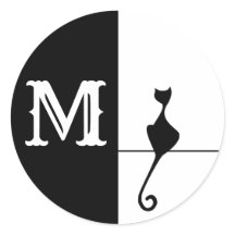 イネエレガントタル付き黒猫