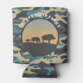 イノシシとカモフラージュ 缶クーラー (裏面)