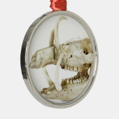 イノシシのスカル メタルオーナメント (右)