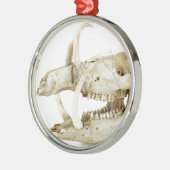 イノシシのスカル メタルオーナメント (左)