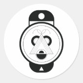 イノシシの干支 ラウンドシール (正面)