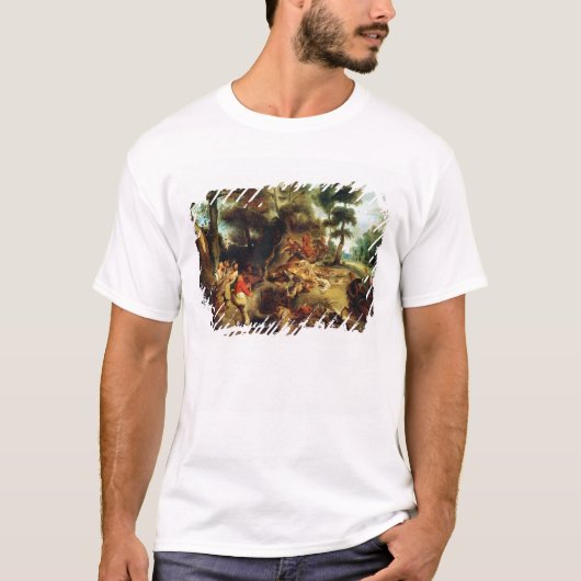 イノシシの狩り Tシャツ (正面)
