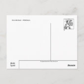 イノシシの葉書 ポストカード (裏面)