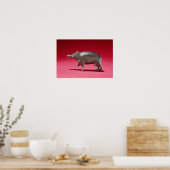 イノシシ姿 ポスター (キッチン)