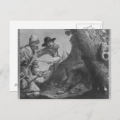 イノシシ狩り ポストカード (正面/裏面)