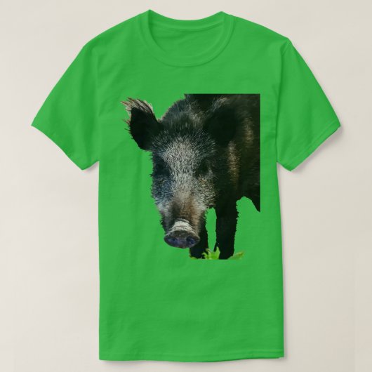 イノシシ連絡ア Tシャツ (デザイン正面)